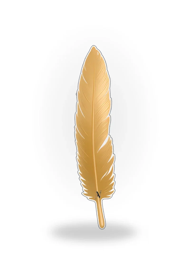 Book Mark - Golden feather