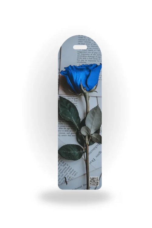 Book Mark - Blue Flower