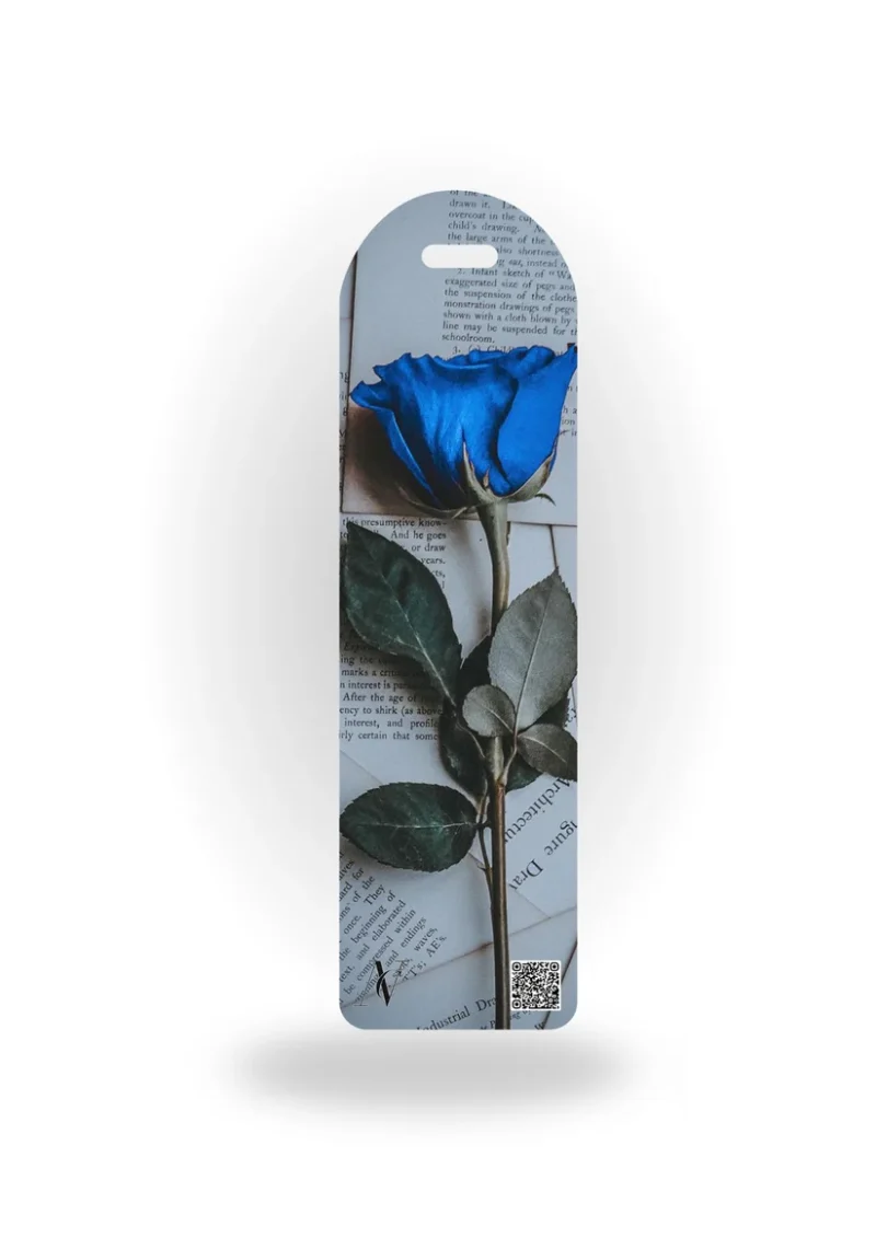Book Mark - Blue Flower
